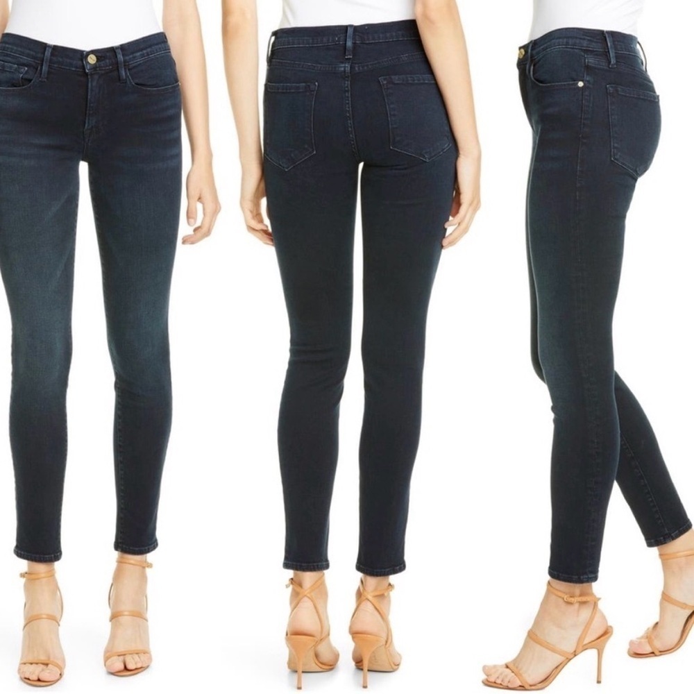 Frame Denim | Le Skinny de Jeanne Dark Wash Jeans | Stretch | Sz 28